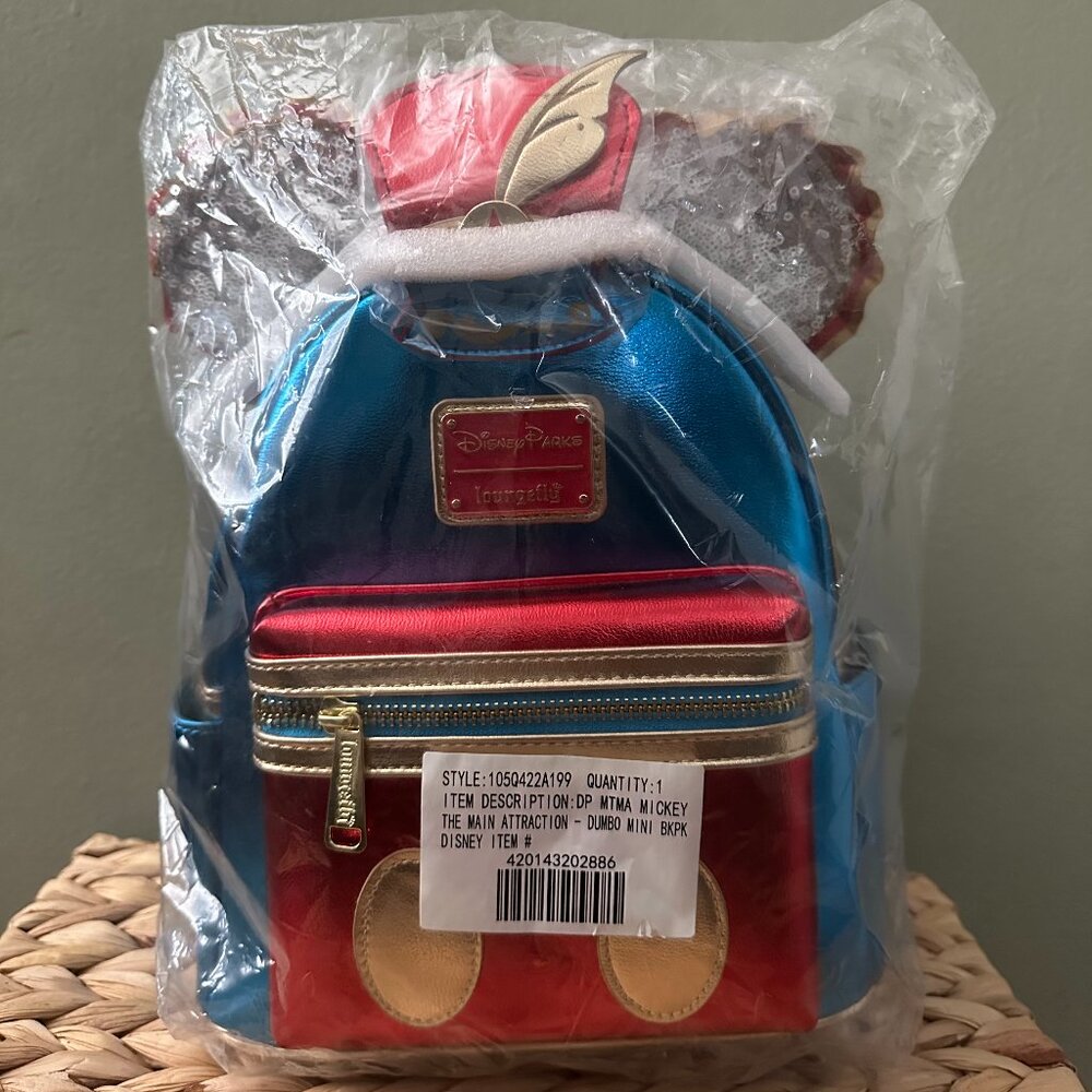 Mickey Mouse: The Main Attraction Loungefly Mini Backpack- Dumbo Limited Release